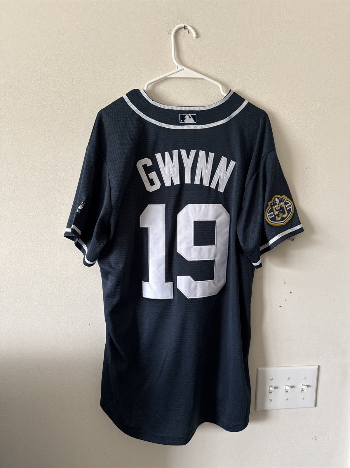 Men’s Majestic Tony Gwynn #19 San Diego Padres 50th Anniversary Sz L - NWT RARE