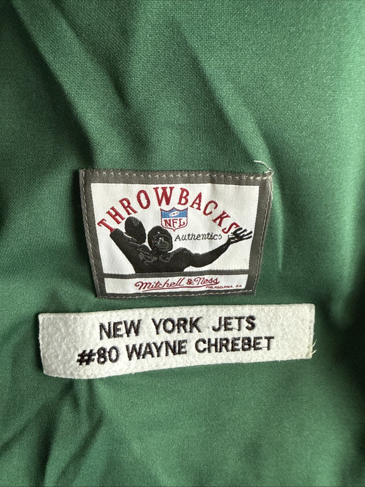 Men’s Mitchell & Ness Wayne Chrebet #80 New York Jets '00-'01 Jersey Sz 54 RARE