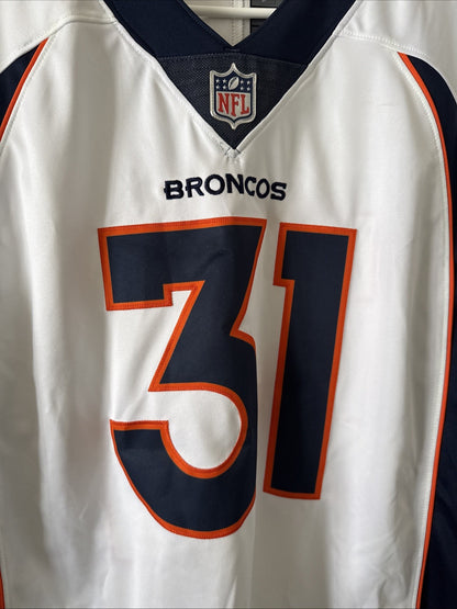 Men’s Nike Justin Simmons #31 Denver Broncos Vapor Lmtd Jersey Sz XL White RARE