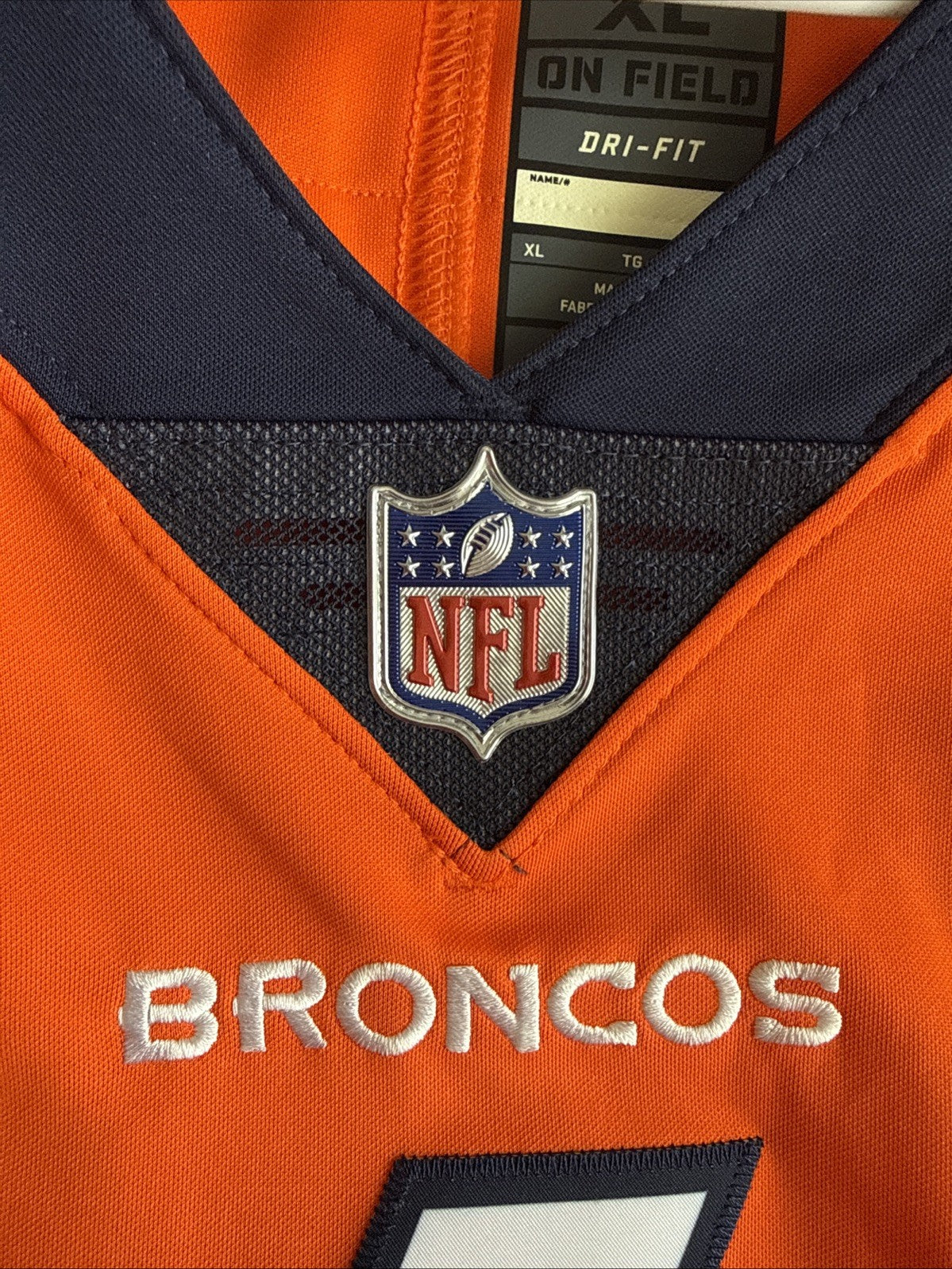 Men’s Nike Case Keenum #4 Denver Broncos Vapor Lmtd Jersey Sz XL - Orange RARE