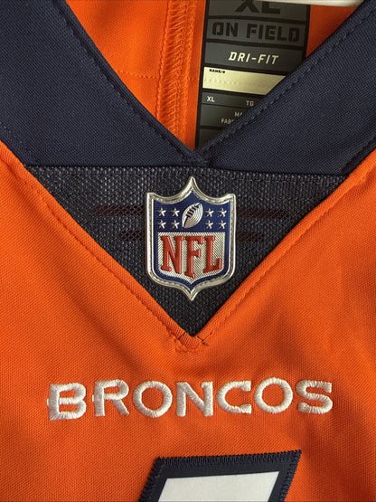 Men’s Nike Case Keenum #4 Denver Broncos Vapor Lmtd Jersey Sz XL - Orange RARE