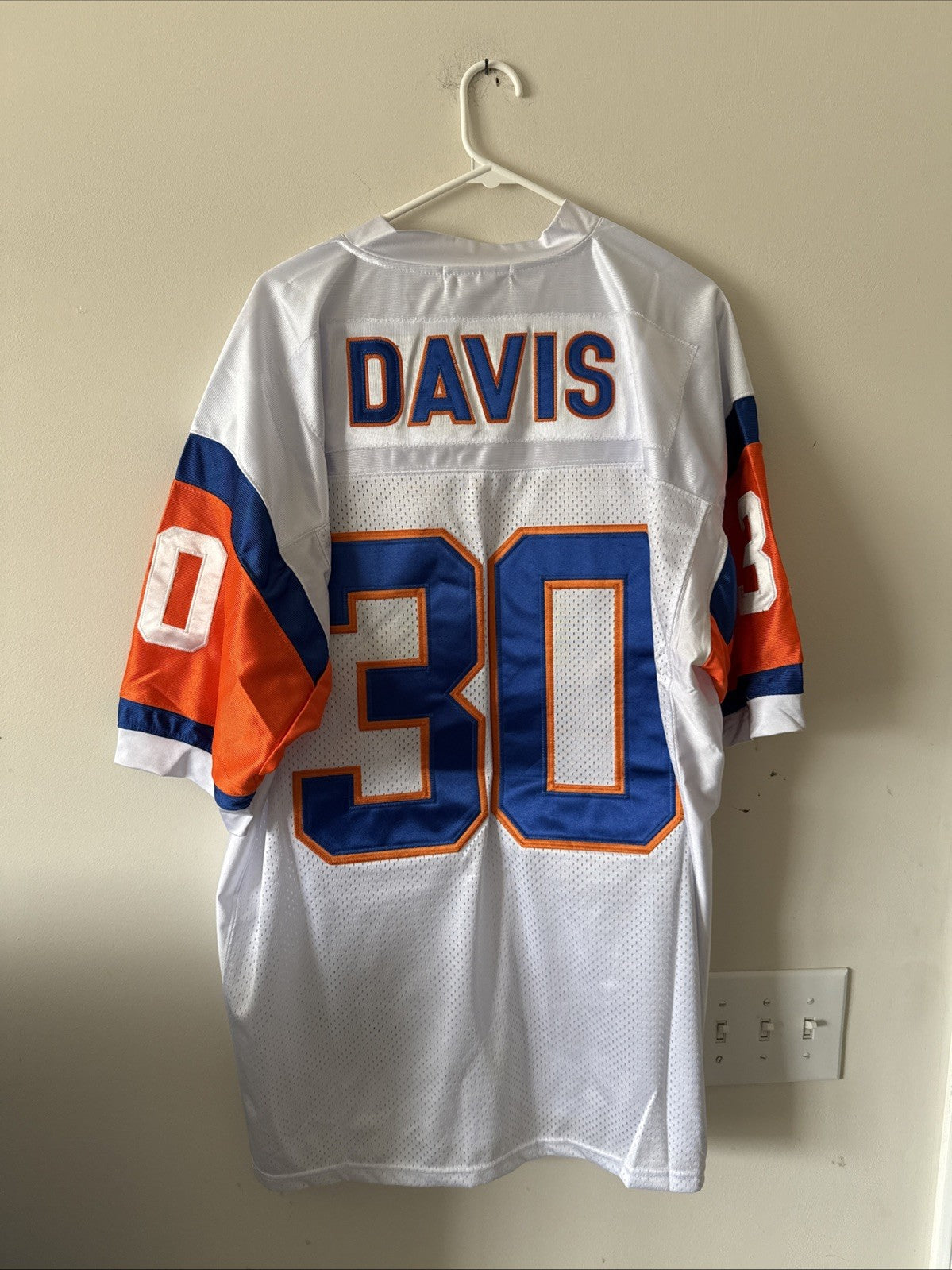 MEN’S MITCHELL & NESS TERELL DAVIS #30 DENVER BRONCOS THROWBACK JERSEY SZ 52 NWT