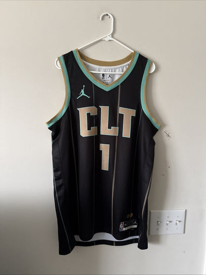 Men’s Jordan LaMelo Ball #1 Charlotte Hornets 2022/23 City Edition Jersey Sz 48