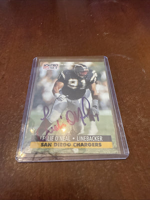 1991 Pro Set - Leslie O'Neal #286 Autograph