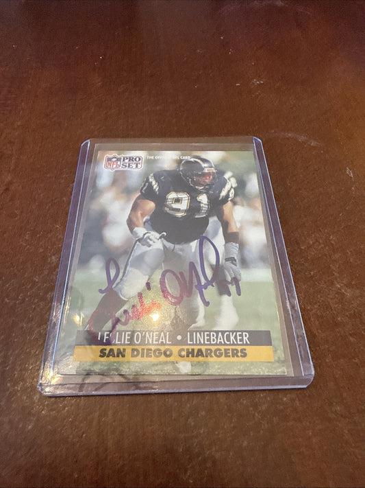 1991 Pro Set - Leslie O'Neal #286 Autograph