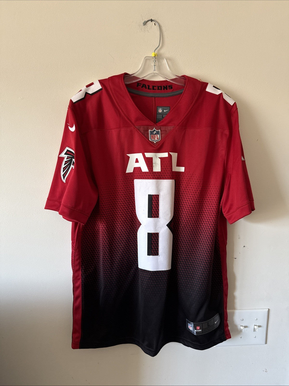 Men’s Nike Kyle Pitts #8 Atlanta Falcons Alternate Vapor Lmtd Jersey Sz L - RARE