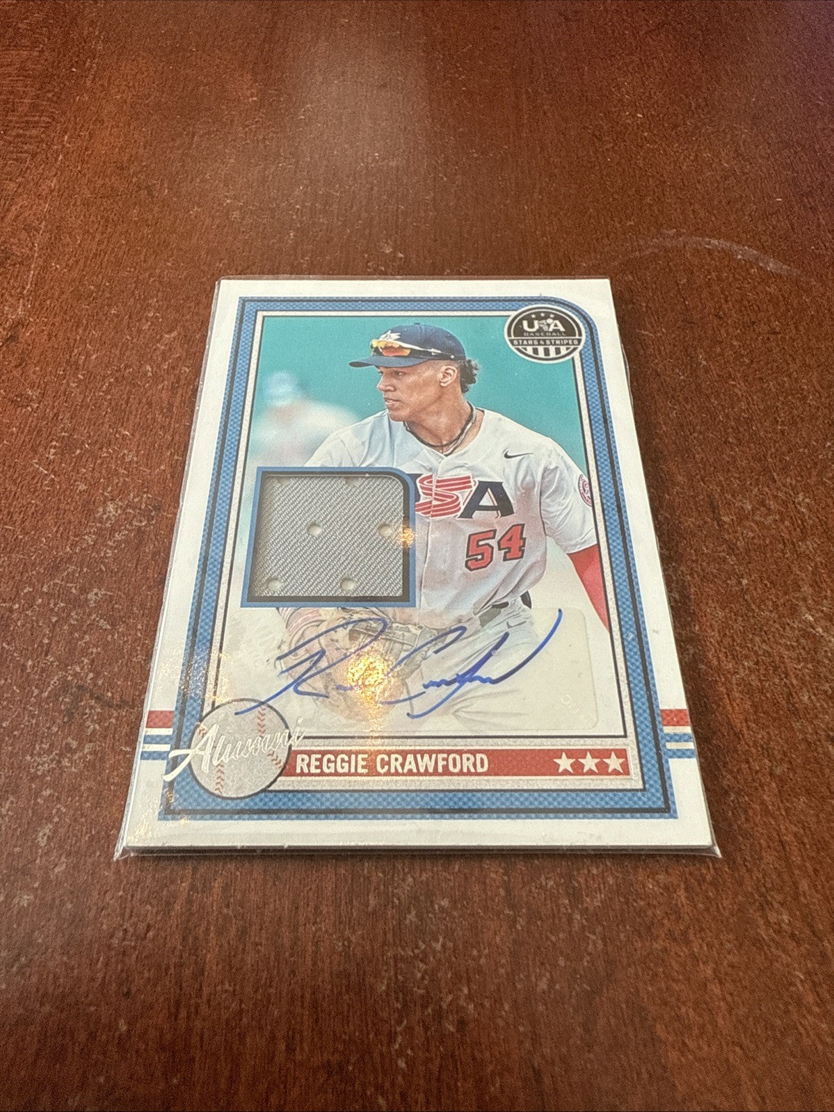 2025 Panini Stars & Stripes - Reggie Crawford - Team USA Alumni Relic Auto