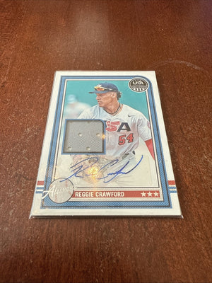 2025 Panini Stars & Stripes - Reggie Crawford - Team USA Alumni Relic Auto