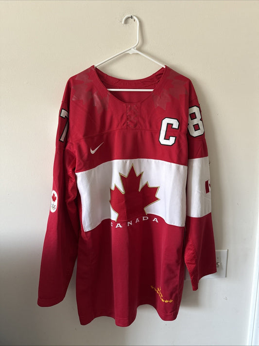 MEN’S NIKE SIDNEY CROSBY #87 TEAM CANADA 2014 OLYMPICS HOCKEY JERSEY SZ XL RARE