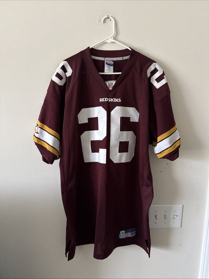 Men’s Reebok Clinton Portis #26 Washington Redksins Stitched Jersey Sz 52 - RARE