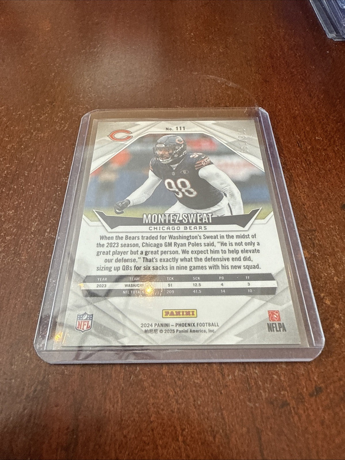 2024 Panini Phoenix - Montez Sweat #111 Green Fade /199