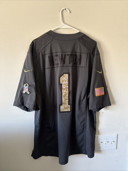 Men's Nike Cam Newton #1 Carolina Panthers Salute To Service Jersey Sz XL - RARE