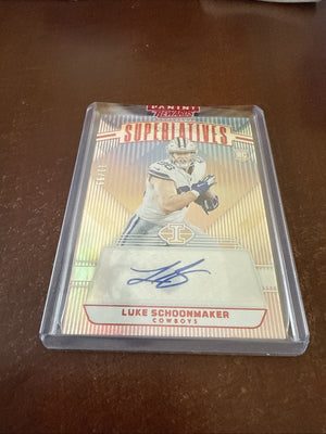 2023 Panini Illusions Superlatives Luke Schoonmaker Rookie RC Auto /99 #S-LSR