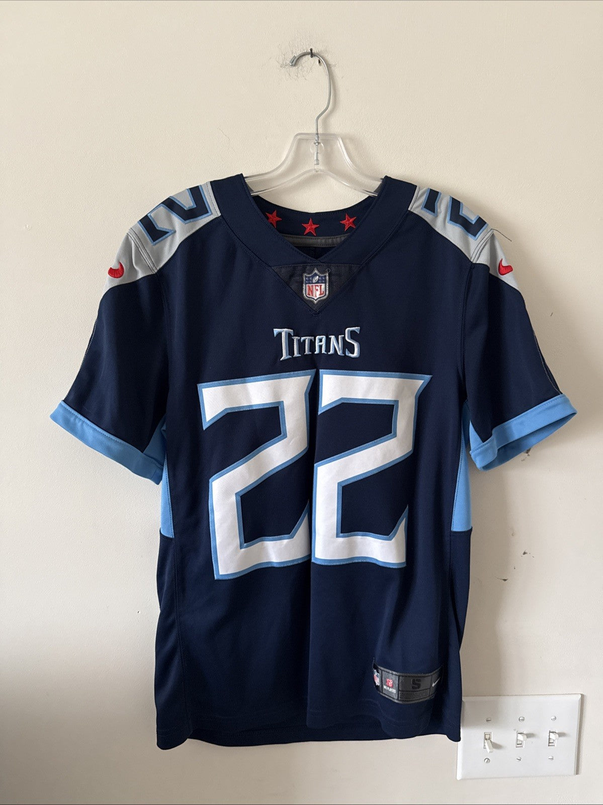 Men’s Nike Tennessee Titans Derrick Henry #22 Vapor Limited Jersey Sz S - RARE