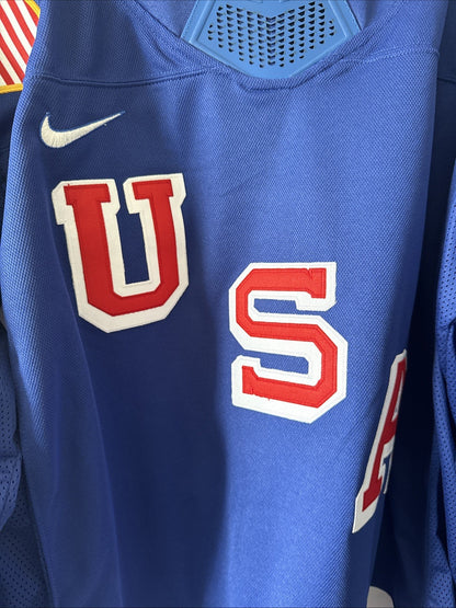 Men’s Nike Brady Tkachuk #7 Team USA 2026 Winter Olympics Jersey Size XL - RARE
