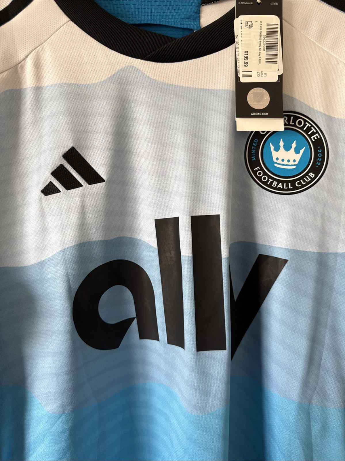 Men’s Adidas Enzo Copetti #9 Charlotte FC Jersey Authentic 24/25  Sz L NWT RARE