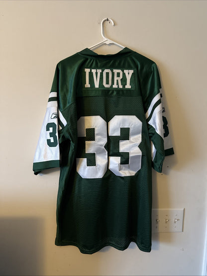 Men’s Reebok Chris Ivory #33 New York Jets NFL Jersey Sz 54 - Green NWT RARE