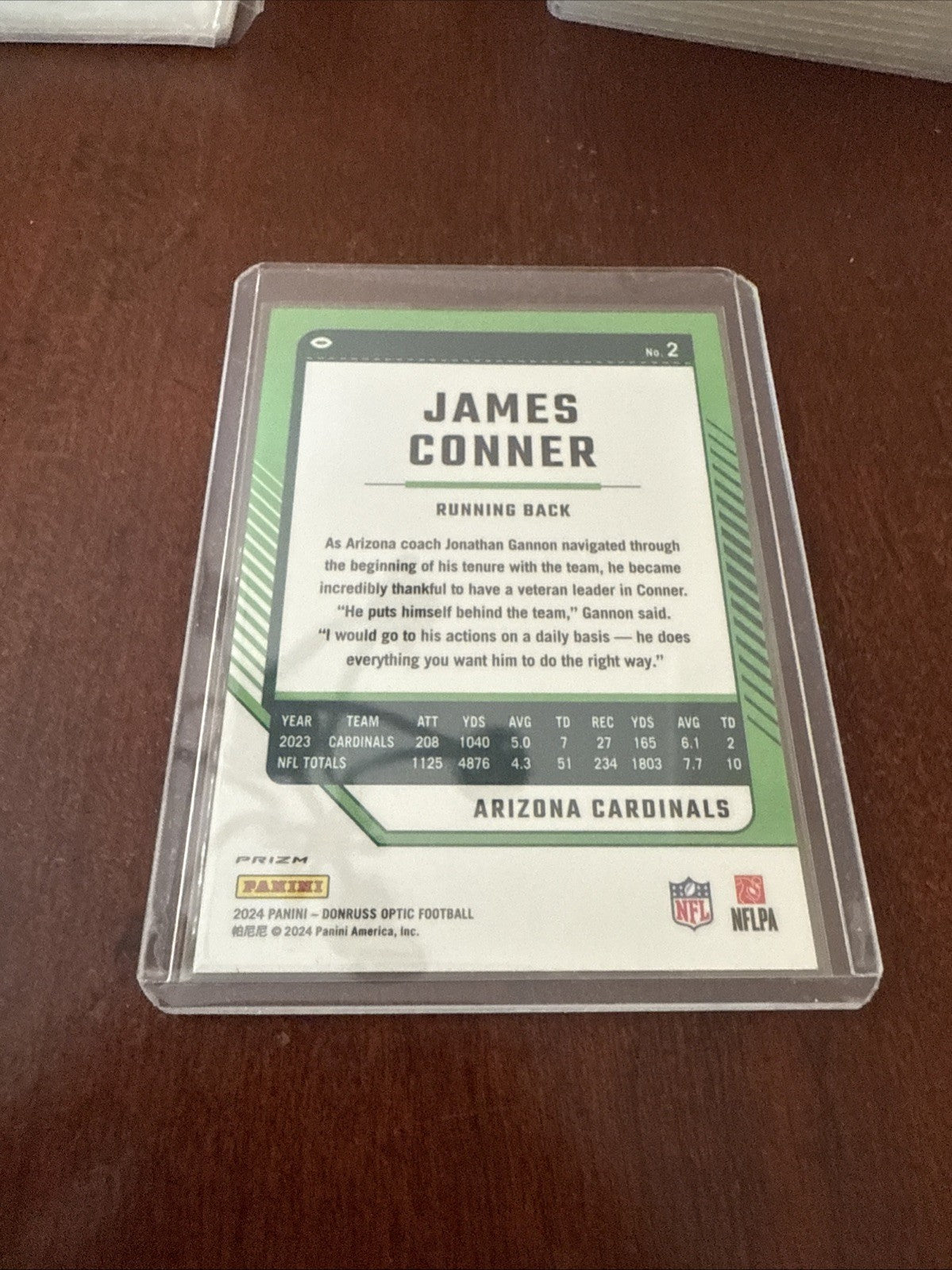 2024 Panini Donruss Optic Blue Stars Emoji Prizm Cardinal James Connor #2