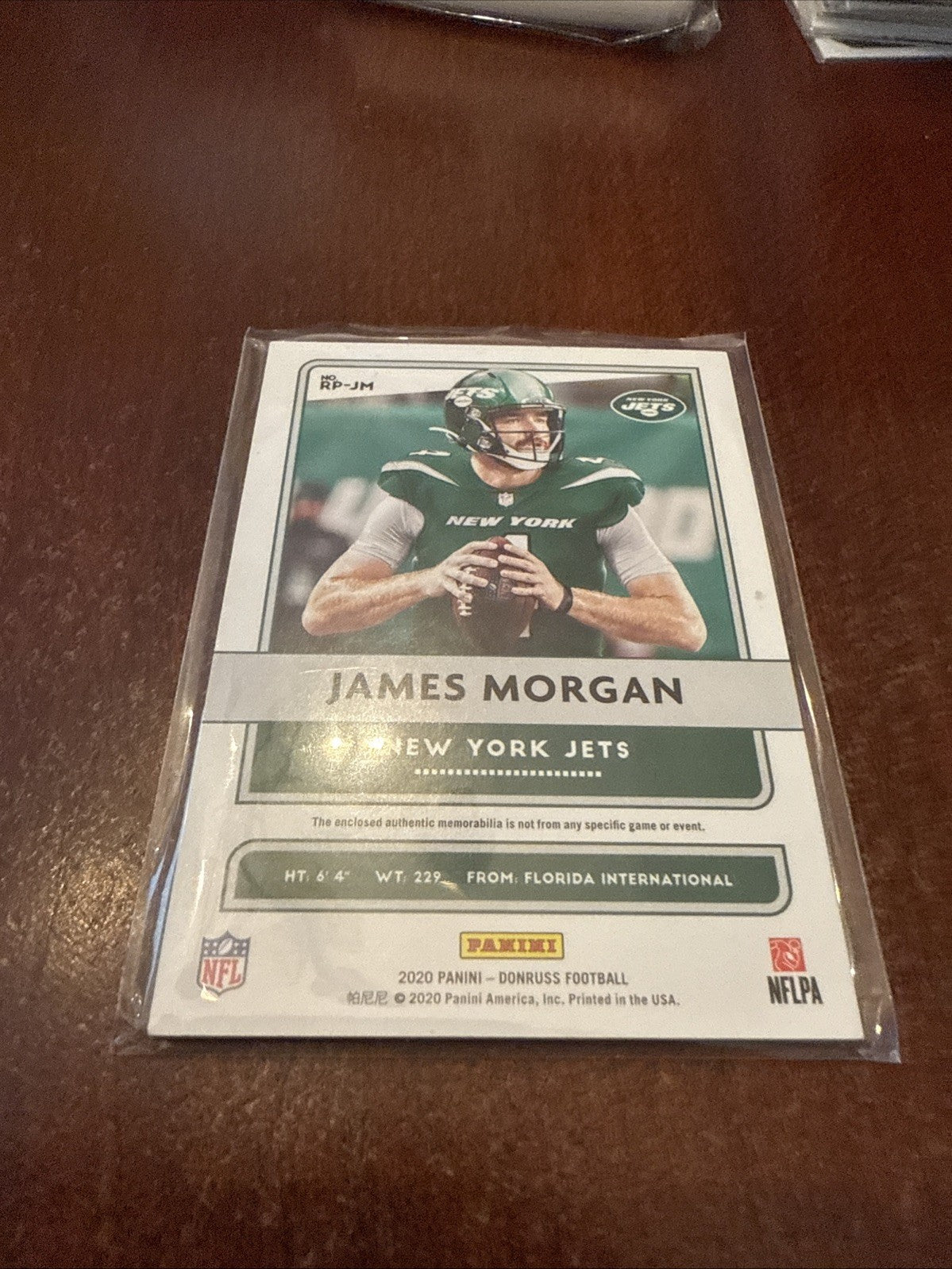 2020 Panini Donruss Rookie Phenoms Jerseys James Morgan #RP-JM RC