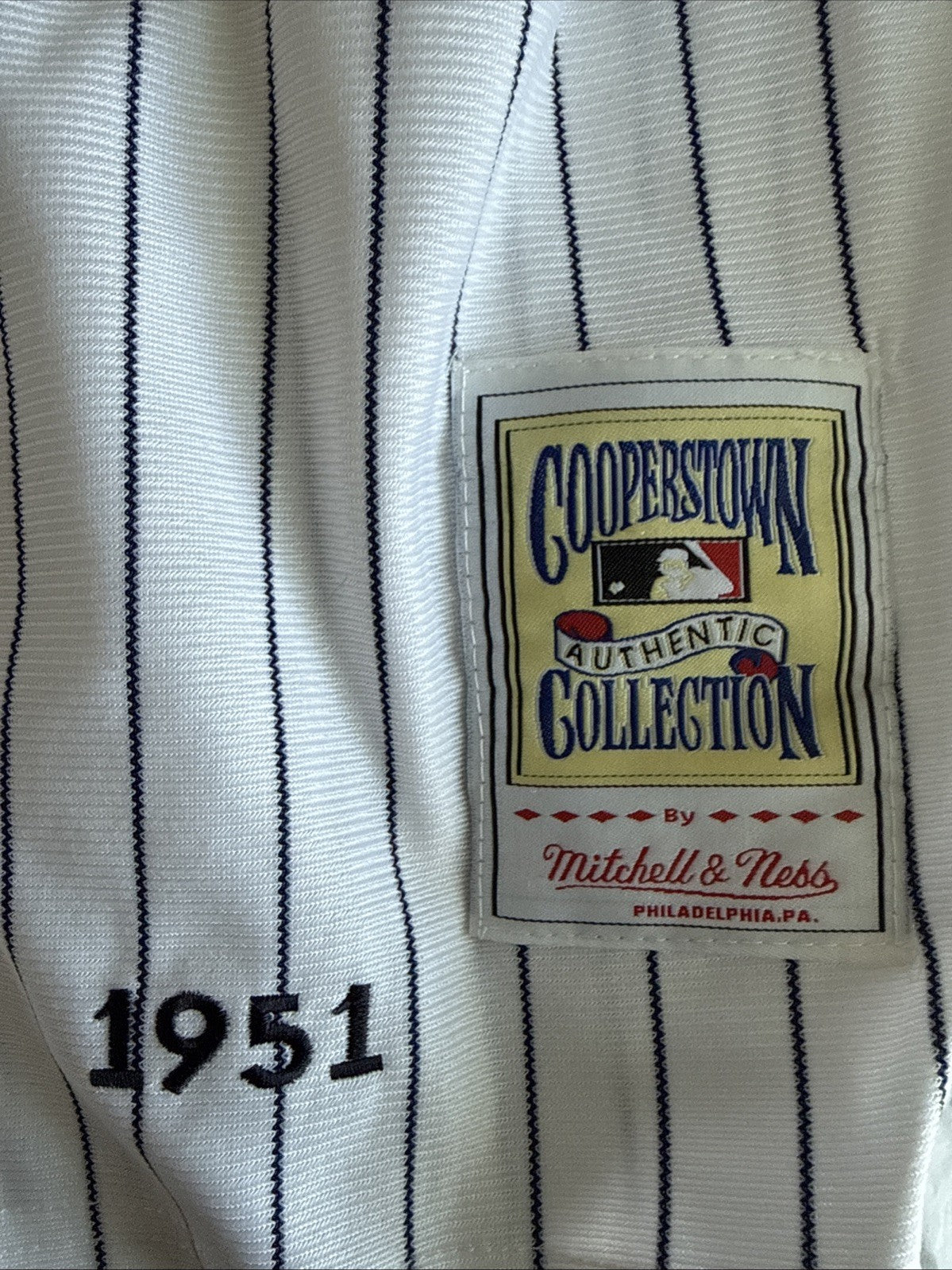 Men’s Mitchell & Ness Mickey Mantle #7 1951 NY Yankees MLB Jersey SZ 48 - RARE