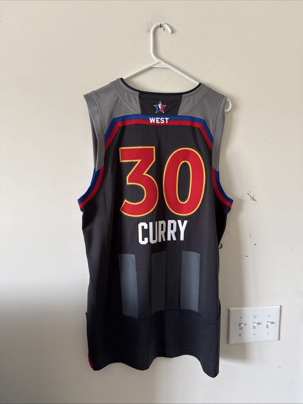 Men’s Adidas Stephen Curry #30 2017 NBA All-Star Game Swingman Jersey Sz L RARE