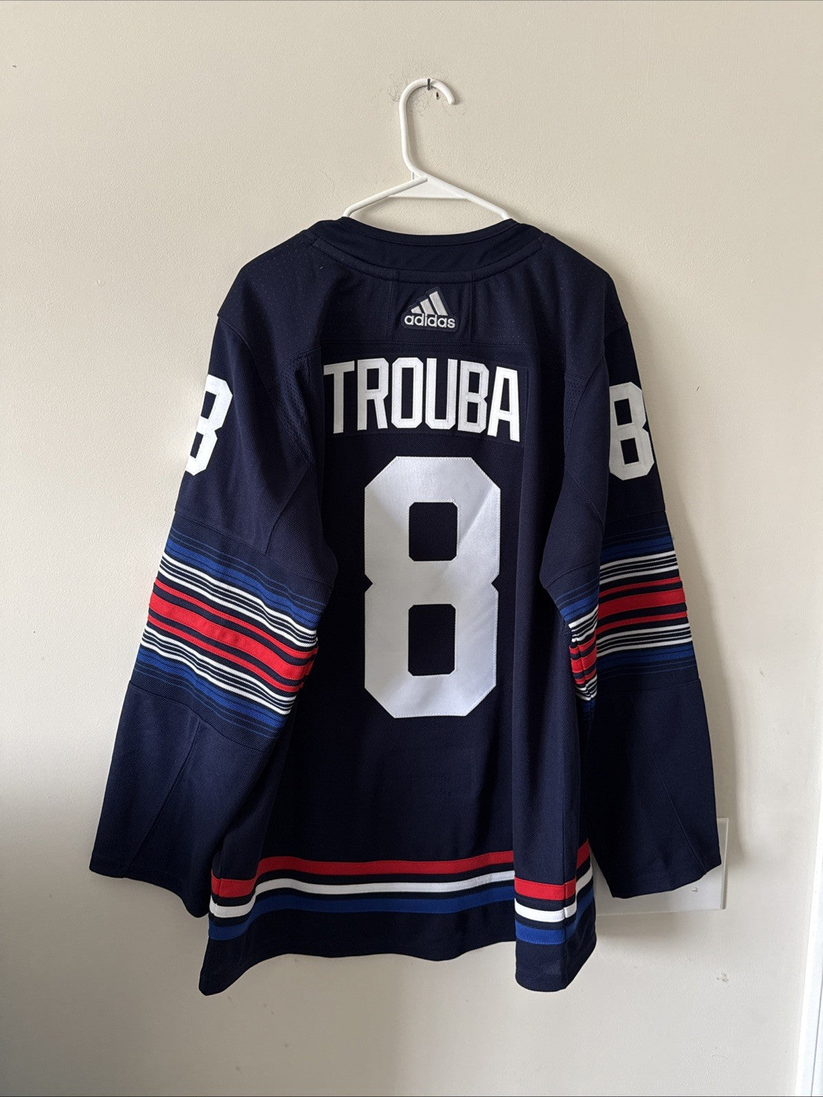 Men’s Adidas Jacob Trouba #8 New York Rangers Authentic Jersey Sz 52 - NWT RARE