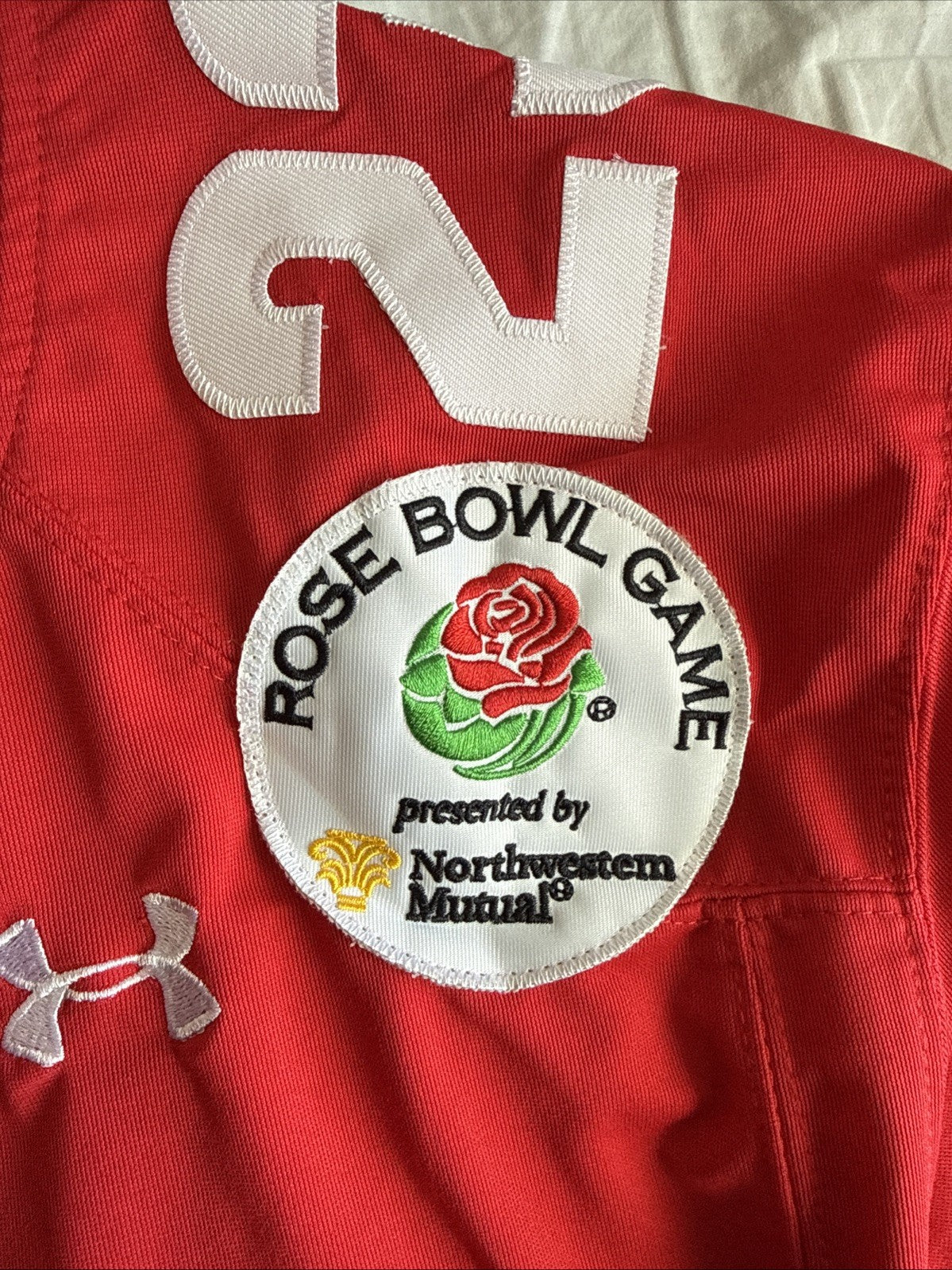 Men's Under Armour Jonathan Taylor #23 Wisconsin Badgers Rose Bowl Jersey Sz XL