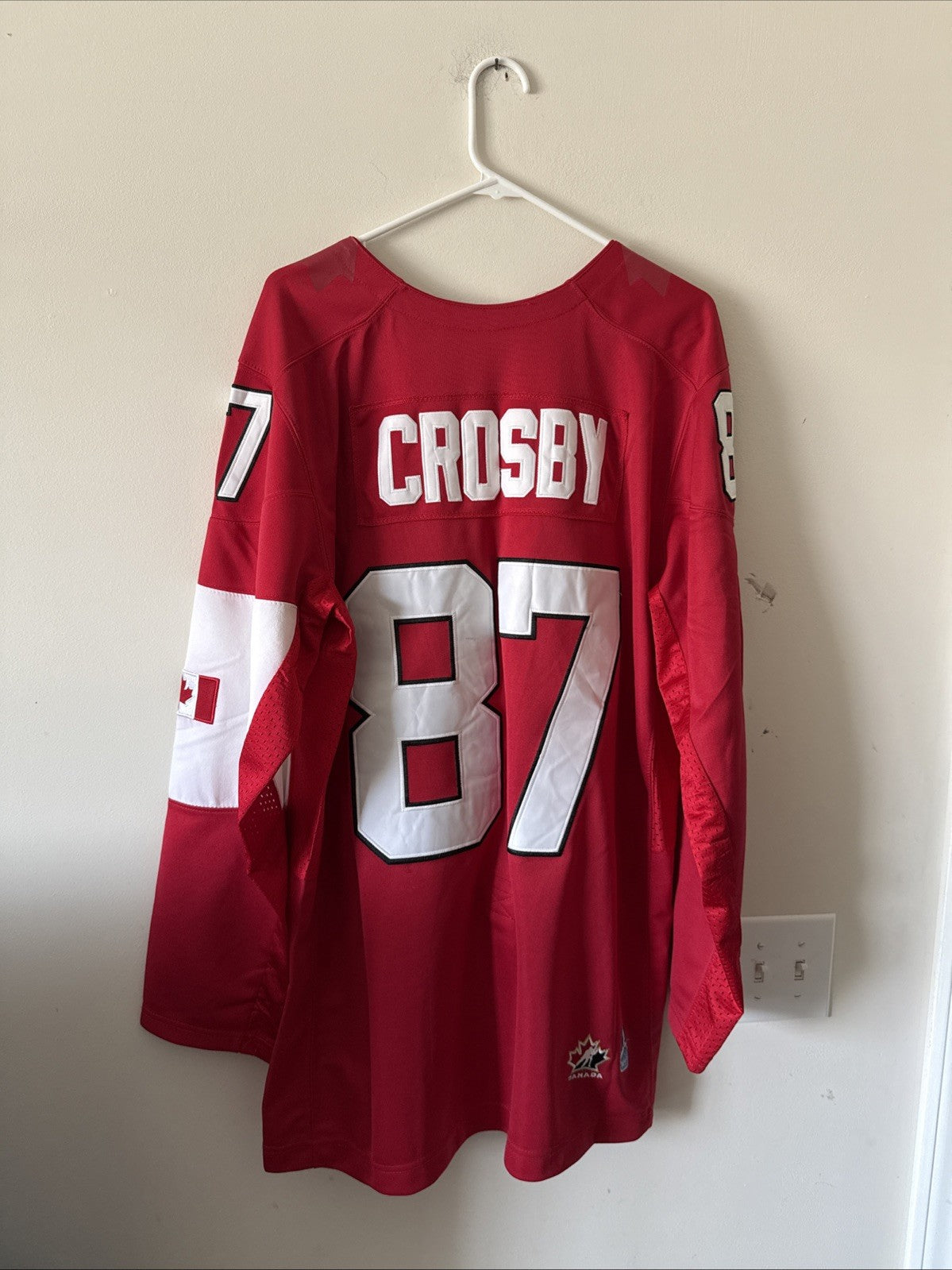 MEN’S NIKE SIDNEY CROSBY #87 TEAM CANADA 2014 OLYMPICS HOCKEY JERSEY SZ XL RARE