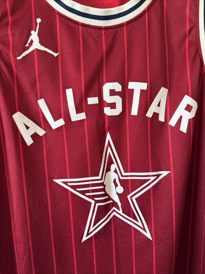 Men’s Jordan Stephen Curry#30 2024 NBA All-Star Game Jersey Sz 44 - Red RARE