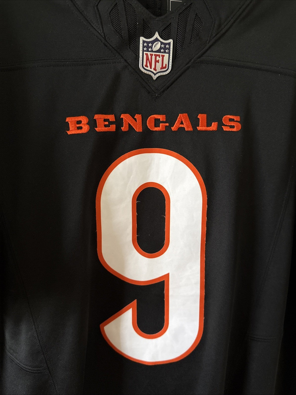 Men’s Nike Joe Burrow #9 Cincinnati Bengals Vapor Lmtd NFL Jersey Sz L - Black