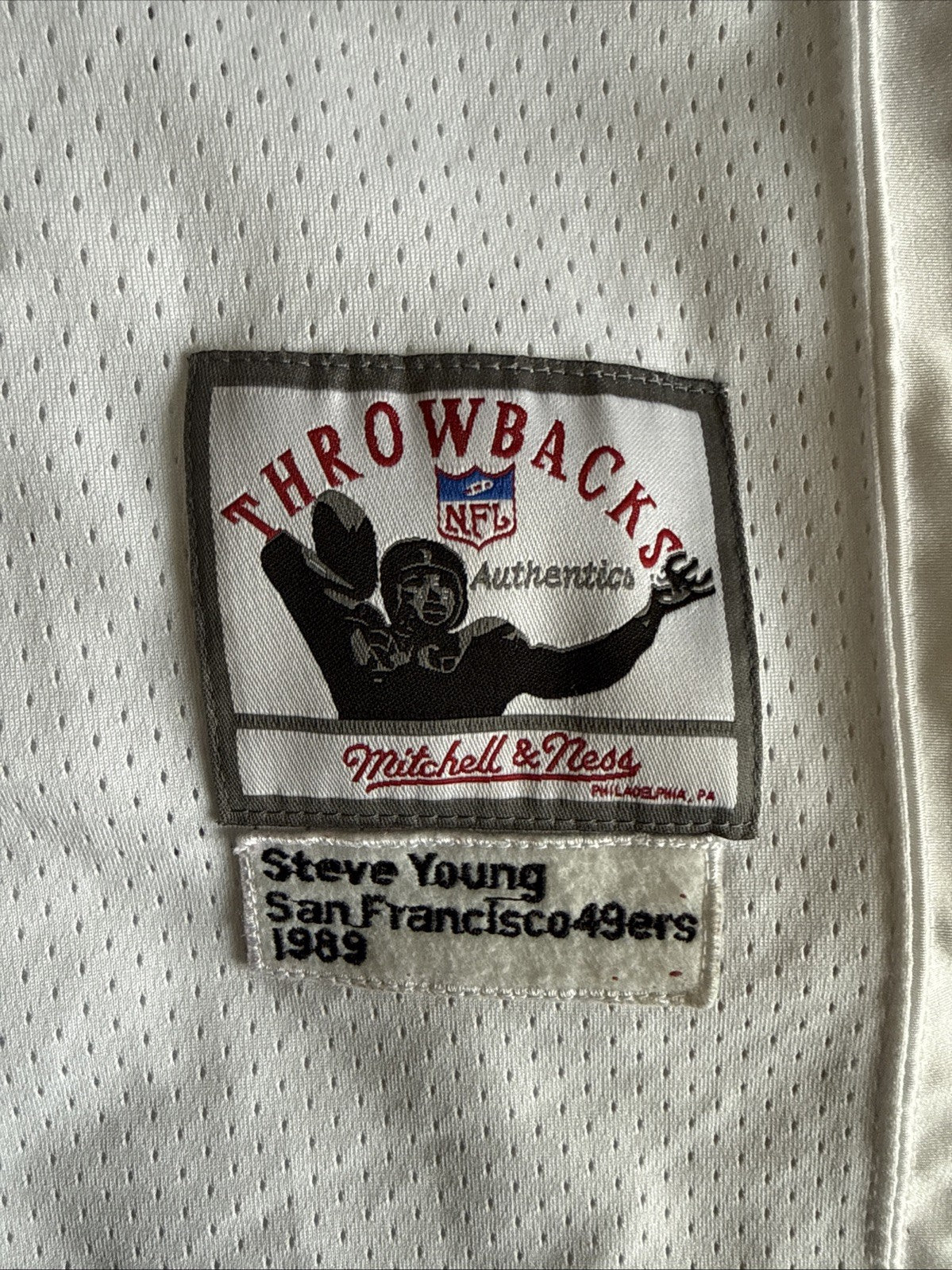 MENS MITCHELL & NESS STEVE YOUNG #8 1989 NFL LEGACY JERSEY SZ 50 - RARE