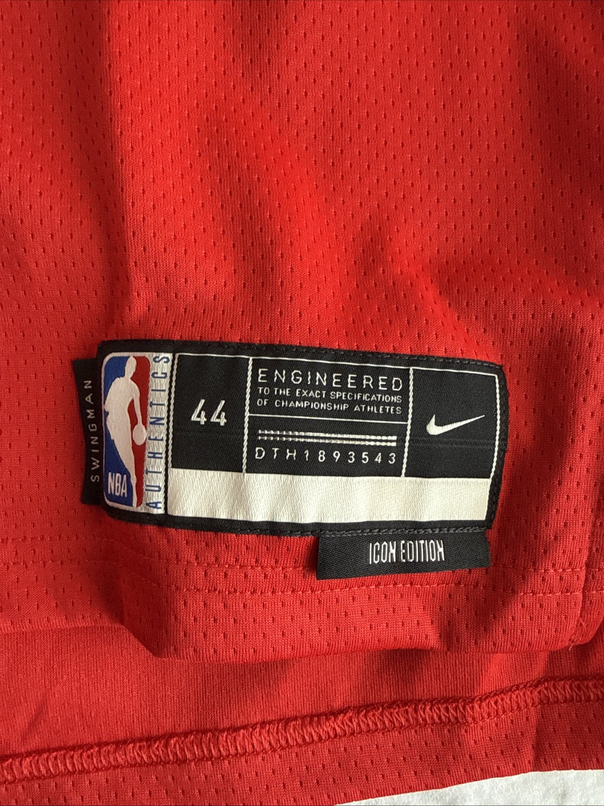 Men’s Nike Jalen Green #4 Houston Rockets Icon Edition Jersey Sz 44 - Red NWT