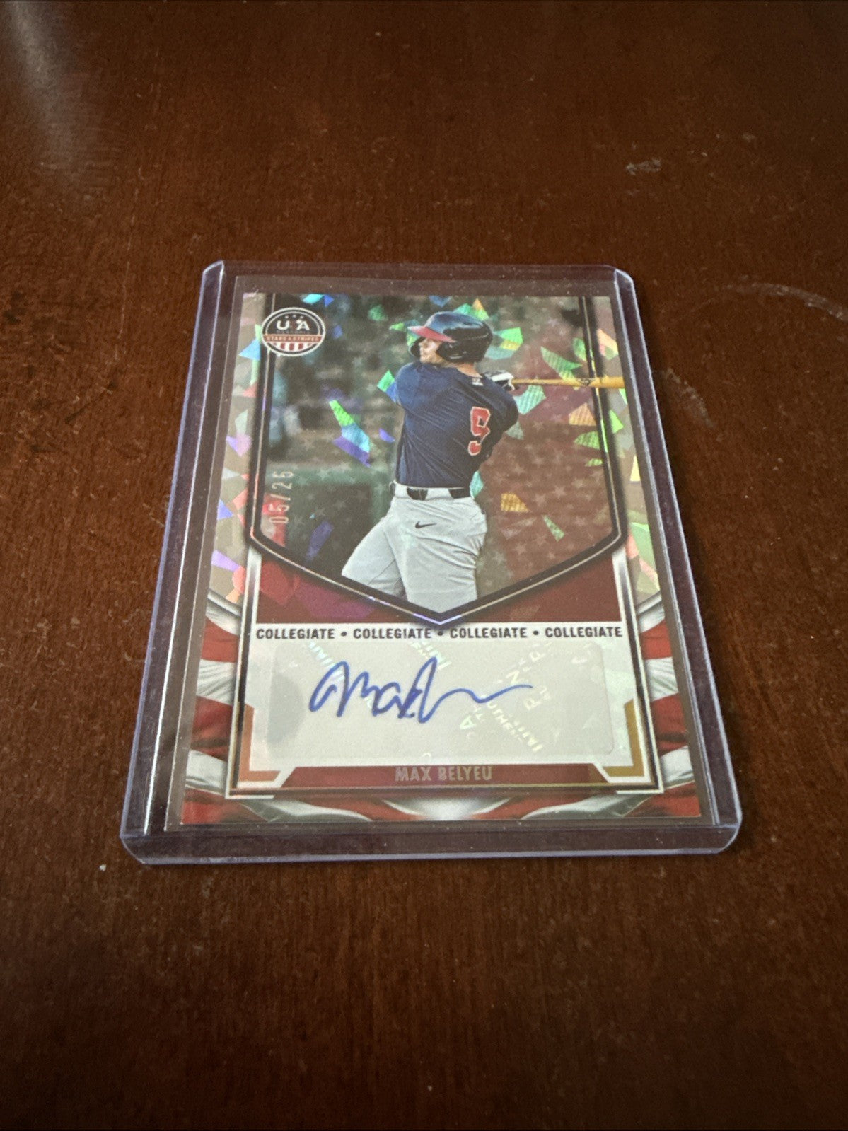 2025 Panini Stars and Stripes - Collegiate NT Signatures Max Belyeu #NTS-MB