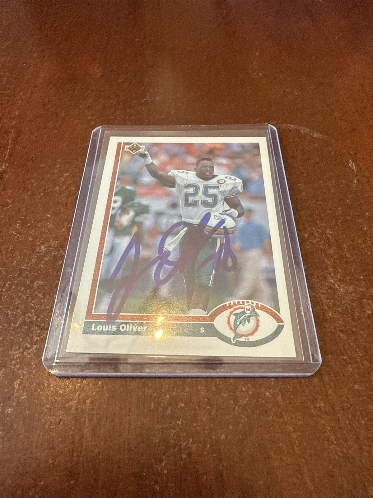 1991 Upper Deck - Louis Oliver #331 Autograph