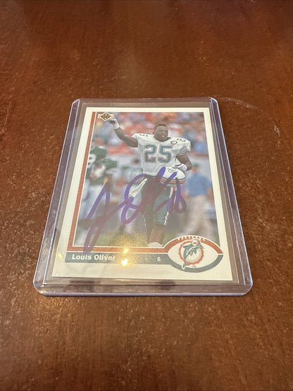 1991 Upper Deck - Louis Oliver #331 Autograph