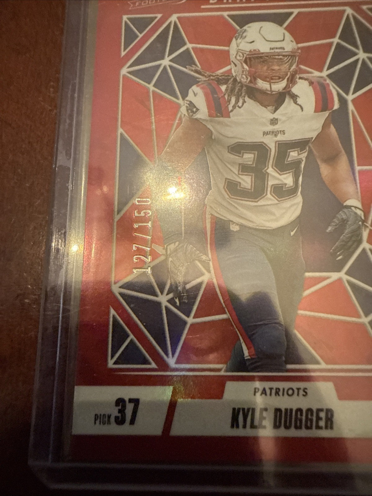 2024 Panini Absolute Draft Diamonds Red Spectrum /150 Kyle Dugger #DD-KDR