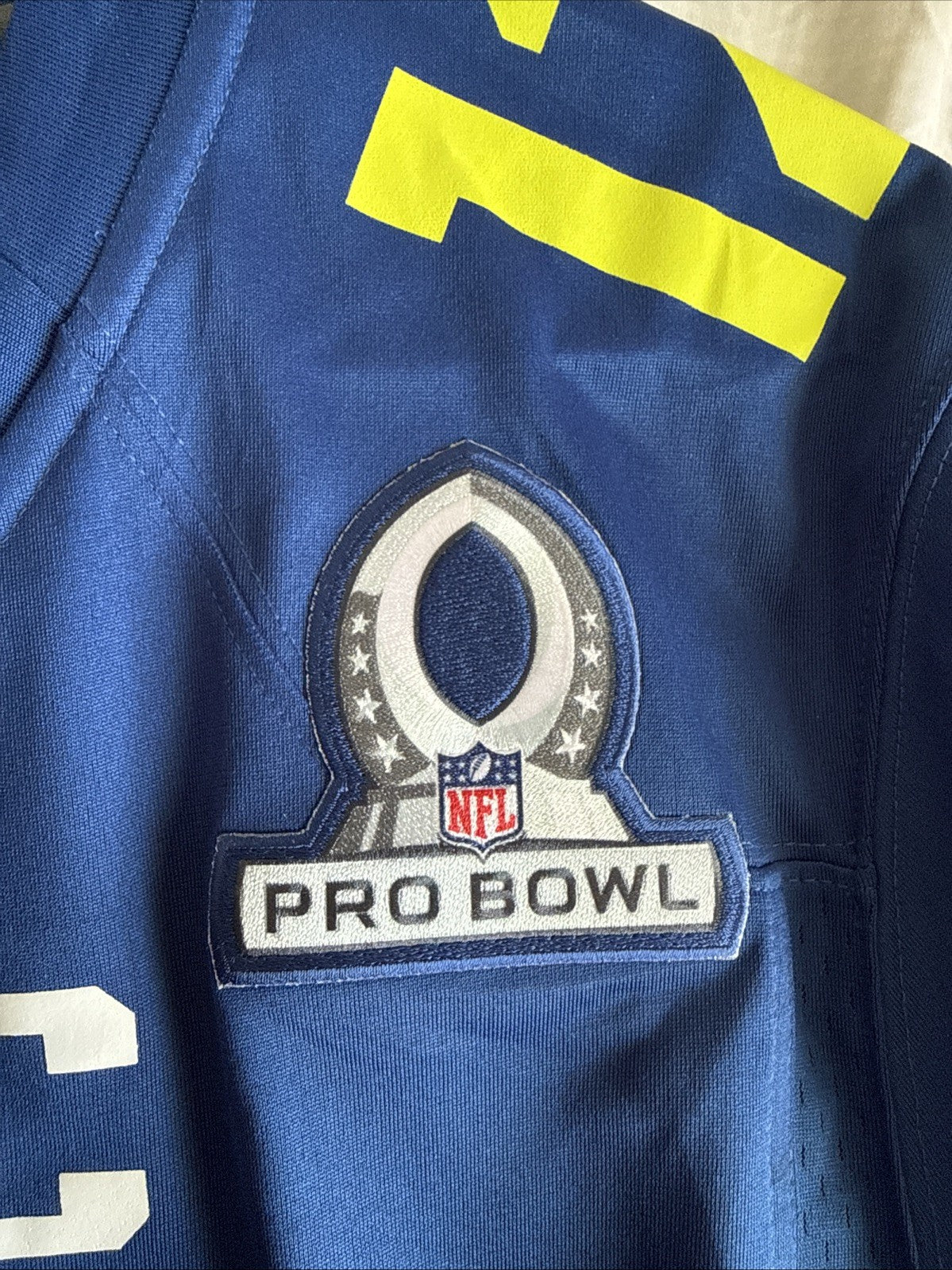Men’s Nike Aaron Rodgers #12 GB Packers 2017 Pro Bowl NFC Jersey Sz M Blue RARE