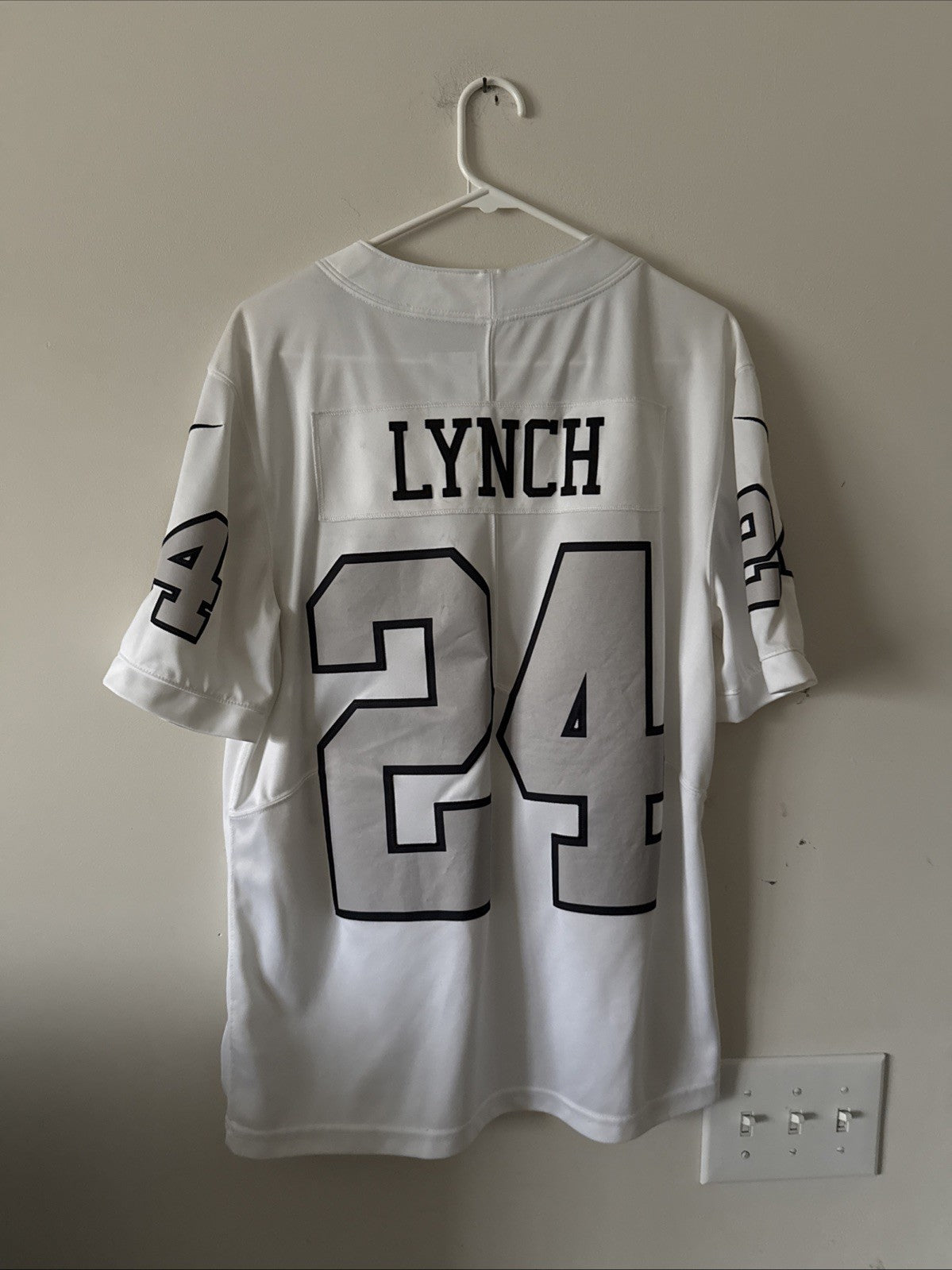Men’s Nike Marshawn Lynch #24 Oakland Raiders Vapor Lmtd NFL Jersey Sz M - RARE