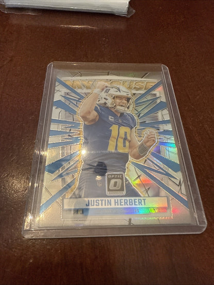 2023 Panini Donruss Optic - My House Justin Herbert #14 Silver Prizm