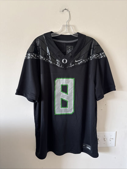 Men’s Nike Dillon Gabriel #0 Oregon Ducks 2024 NIL NCAA Jersey Sz XL Black RARE