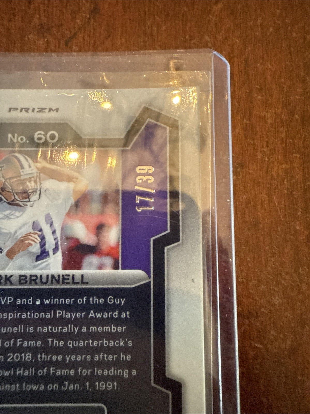 2024 Panini Prizm Draft Picks Orange Prizm /39 Mark Brunell #60
