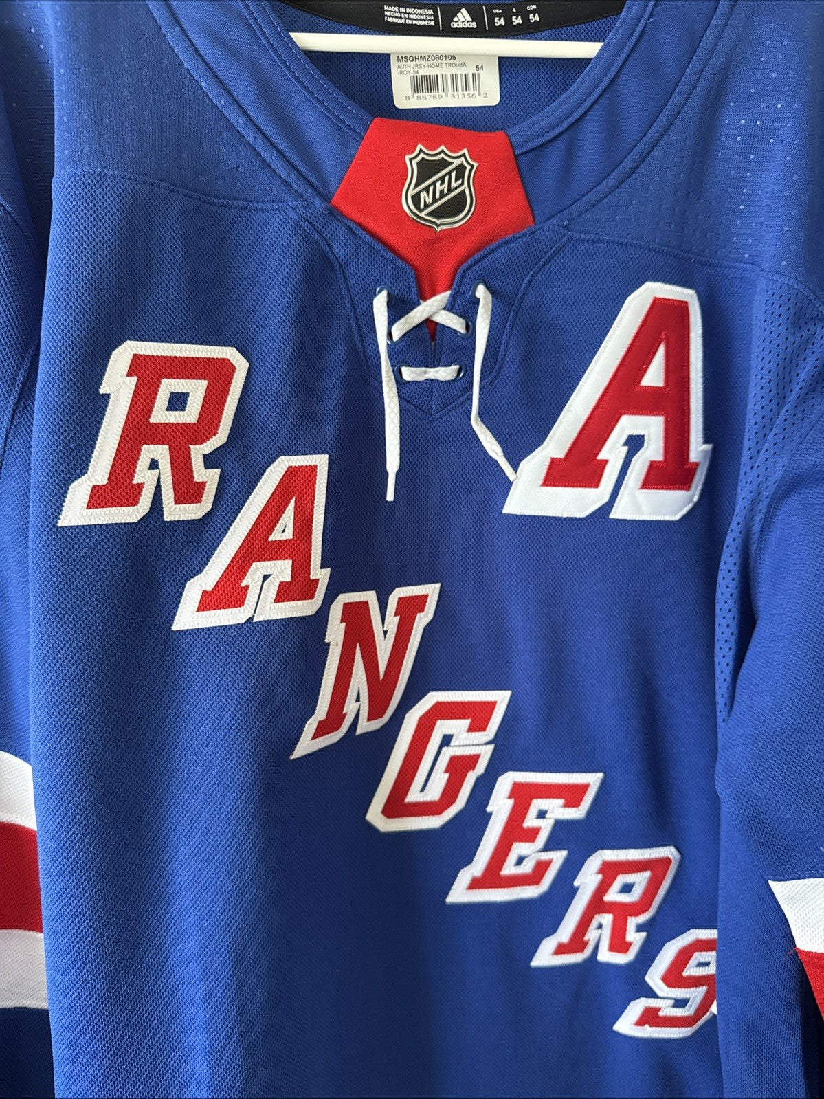 Men’s Adidas Jacob Trouba #8 NY Rangers Authentic A Patch Jersey Sz 54 NWT RARE