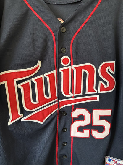 Men’s Majestic Jim Thome Minnesota Twins Inaugural Year 2010 Jersey Sz 48 - RARE