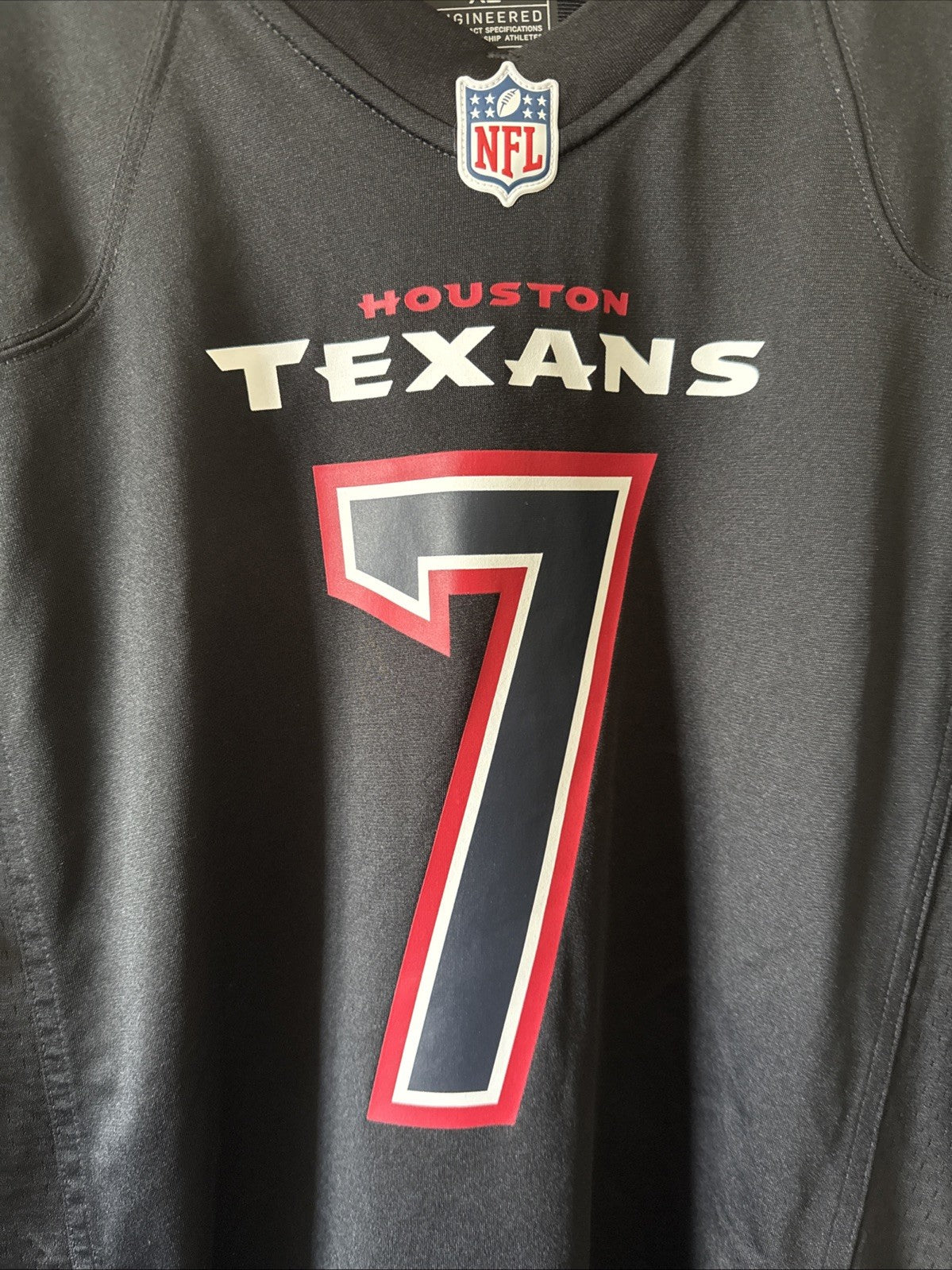 Men's Nike C.J. Stroud #7 Houston Texans Carbon Black Fashion Jersey Sz XL RARE