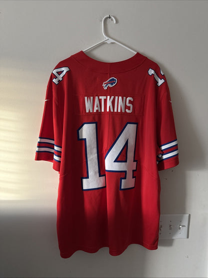 MEN’S NIKE SAMMY WATKINS #14 BUFFALO BILLS VAPOR LMTD JERSEY SZ 2XL - RED RARE