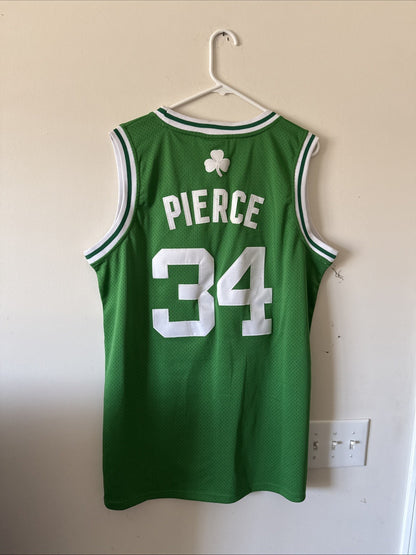 Men’s Adidas Paul Pierce #34 Boston Celtics Authentic Jersey  Sz 52 - Green