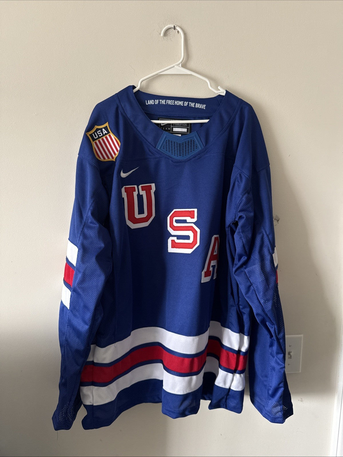 Men’s Nike Brady Tkachuk #7 Team USA 2026 Winter Olympics Jersey Size XL - RARE