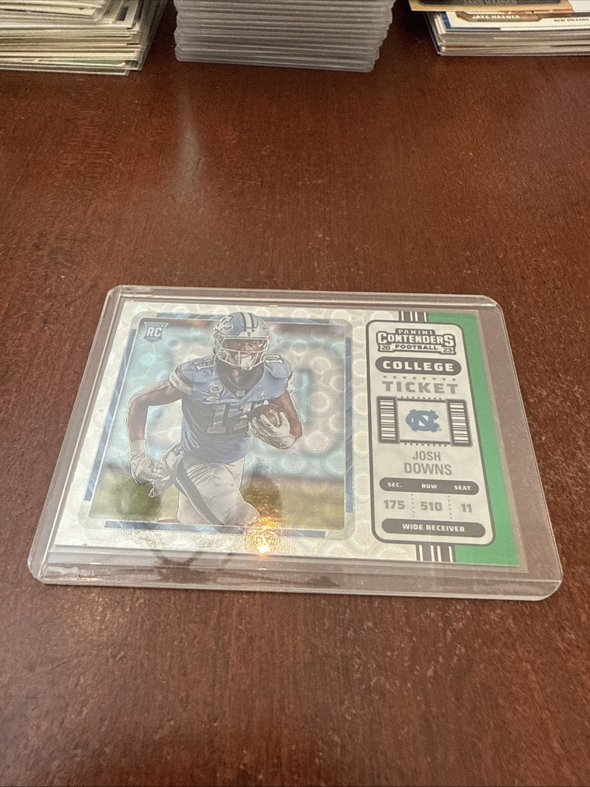 2023 Chronicles #16 Josh Downs Contenders College Ticket Green Rookie