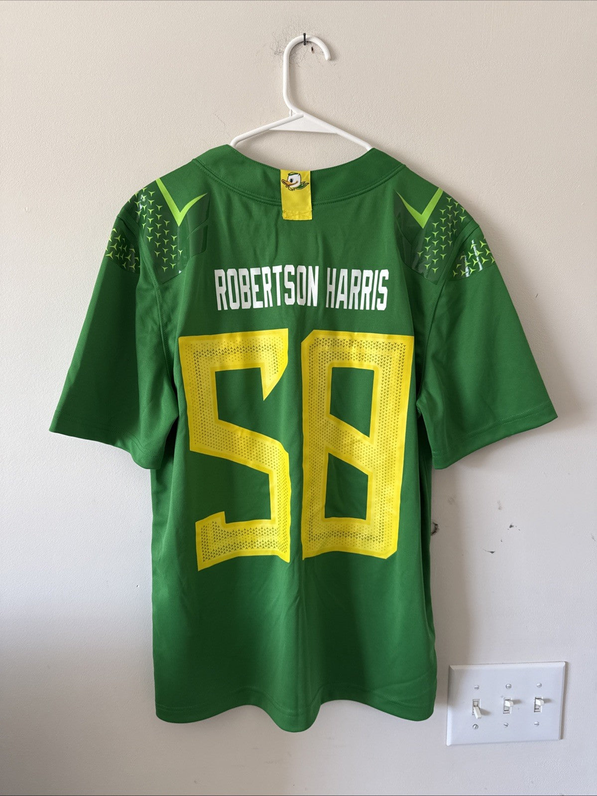 Men’s Nike Roy Robertson Harris #50 Oregon Ducks Football Jersey Sz S - NWT RARE