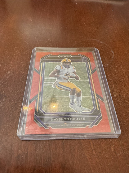 Kayshon Boutte 2023 Prizm Draft Picks #137 RC Red Wave LSU Tigers/Patriots NCAA